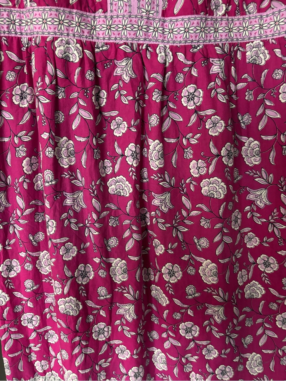 LOFT Pink Floral V-Neck Tiered Maxi Dress - Picture 3 of 4